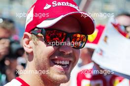 Sebastian Vettel (GER) Ferrari. 22.05.2015. Formula 1 World Championship, Rd 6, Monaco Grand Prix, Monte Carlo, Monaco, Friday.