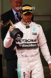 3rd place Lewis Hamilton (GBR) Mercedes AMG F1. 24.05.2015. Formula 1 World Championship, Rd 6, Monaco Grand Prix, Monte Carlo, Monaco, Race Day.