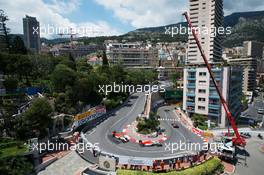 Will Stevens (GBR) Manor Marussia F1 Team leads Roberto Merhi (ESP) Manor Marussia F1 Team. 24.05.2015. Formula 1 World Championship, Rd 6, Monaco Grand Prix, Monte Carlo, Monaco, Race Day.