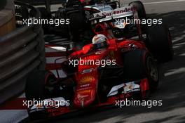 Sebastian Vettel (GER) Ferrari SF15-T. 24.05.2015. Formula 1 World Championship, Rd 6, Monaco Grand Prix, Monte Carlo, Monaco, Race Day.