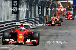 Sebastian Vettel (GER) Ferrari SF15-T. 24.05.2015. Formula 1 World Championship, Rd 6, Monaco Grand Prix, Monte Carlo, Monaco, Race Day.
