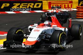 Will Stevens (GBR) Manor Marussia F1 Team. 24.05.2015. Formula 1 World Championship, Rd 6, Monaco Grand Prix, Monte Carlo, Monaco, Race Day.