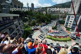The start of the race. 24.05.2015. Formula 1 World Championship, Rd 6, Monaco Grand Prix, Monte Carlo, Monaco, Race Day.