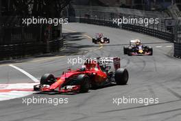 Sebastian Vettel (GER), Scuderia Ferrari  24.05.2015. Formula 1 World Championship, Rd 6, Monaco Grand Prix, Monte Carlo, Monaco, Race Day.