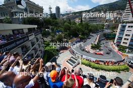 Lewis Hamilton (GBR) Mercedes AMG F1 W06 leads at the start of the race. 24.05.2015. Formula 1 World Championship, Rd 6, Monaco Grand Prix, Monte Carlo, Monaco, Race Day.