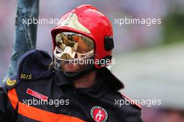A fire marshal. 24.05.2015. Formula 1 World Championship, Rd 6, Monaco Grand Prix, Monte Carlo, Monaco, Race Day.