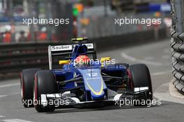 Felipe Nasr (BRA) Sauber C34. 23.05.2015. Formula 1 World Championship, Rd 6, Monaco Grand Prix, Monte Carlo, Monaco, Qualifying Day