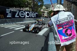 Sergio Perez (MEX) Sahara Force India F1 VJM08 shot by a photographer. 23.05.2015. Formula 1 World Championship, Rd 6, Monaco Grand Prix, Monte Carlo, Monaco, Qualifying Day