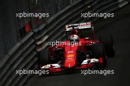 Sebastian Vettel (GER) Ferrari SF15-T. 23.05.2015. Formula 1 World Championship, Rd 6, Monaco Grand Prix, Monte Carlo, Monaco, Qualifying Day