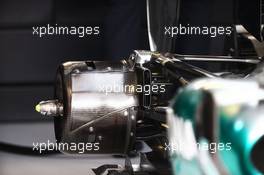 Mercedes AMG F1 W06 rear brake detail. 23.05.2015. Formula 1 World Championship, Rd 6, Monaco Grand Prix, Monte Carlo, Monaco, Qualifying Day