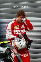 Sebastian Vettel (GER) Ferrari in parc ferme. 23.05.2015. Formula 1 World Championship, Rd 6, Monaco Grand Prix, Monte Carlo, Monaco, Qualifying Day