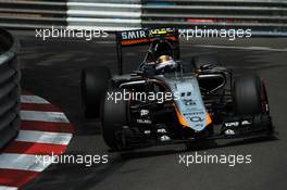 Sergio Perez (MEX) Sahara Force India F1 VJM08. 23.05.2015. Formula 1 World Championship, Rd 6, Monaco Grand Prix, Monte Carlo, Monaco, Qualifying Day