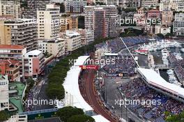 Felipe Massa (BRA) Williams FW37 passes team mate Valtteri Bottas (FIN) Williams FW37. 23.05.2015. Formula 1 World Championship, Rd 6, Monaco Grand Prix, Monte Carlo, Monaco, Qualifying Day