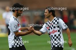 Carlos Sainz Jr (ESP) Scuderia Toro Rosso and Felipe Massa (BRA) Williams. 19.05.2015. Formula 1 World Championship, Rd 6, Monaco Grand Prix, Monte Carlo, Monaco, Tuesday Soccer.