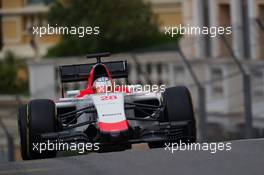 Will Stevens (GBR) Manor Marussia F1 Team. 21.05.2015. Formula 1 World Championship, Rd 6, Monaco Grand Prix, Monte Carlo, Monaco, Practice Day.