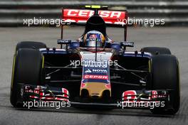 Carlos Sainz Jr (ESP) Scuderia Toro Rosso STR10. 21.05.2015. Formula 1 World Championship, Rd 6, Monaco Grand Prix, Monte Carlo, Monaco, Practice Day.