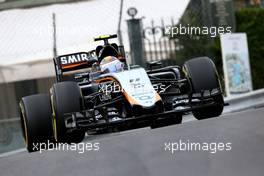Sergio Perez (MEX), Sahara Force India  21.05.2015. Formula 1 World Championship, Rd 6, Monaco Grand Prix, Monte Carlo, Monaco, Practice Day.
