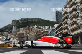 Roberto Merhi (ESP) Manor Marussia F1 Team. 21.05.2015. Formula 1 World Championship, Rd 6, Monaco Grand Prix, Monte Carlo, Monaco, Practice Day.