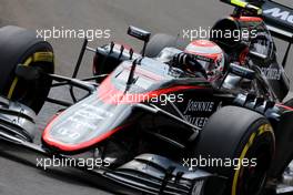 Jenson Button (GBR), McLaren Honda  21.05.2015. Formula 1 World Championship, Rd 6, Monaco Grand Prix, Monte Carlo, Monaco, Practice Day.