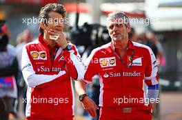 (L to R): Massimo Rivola (ITA) Ferrari Sporting Director with Maurizio Arrivabene (ITA) Ferrari Team Principal. 21.05.2015. Formula 1 World Championship, Rd 6, Monaco Grand Prix, Monte Carlo, Monaco, Practice Day.