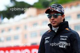 Sergio Perez (MEX) Sahara Force India F1. 21.05.2015. Formula 1 World Championship, Rd 6, Monaco Grand Prix, Monte Carlo, Monaco, Practice Day.