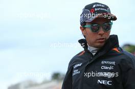 Sergio Perez (MEX) Sahara Force India F1. 21.05.2015. Formula 1 World Championship, Rd 6, Monaco Grand Prix, Monte Carlo, Monaco, Practice Day.