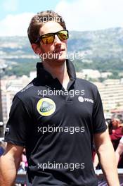 Romain Grosjean (FRA) Lotus F1 Team. 20.05.2015. Formula 1 World Championship, Rd 6, Monaco Grand Prix, Monte Carlo, Monaco, Preparation Day.