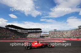 Sebastian Vettel (GER) Ferrari SF15-T. 30.10.2015. Formula 1 World Championship, Rd 17, Mexican Grand Prix, Mexixo City, Mexico, Practice Day.