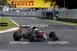 Fernando Alonso (ESP), McLaren Honda  30.10.2015. Formula 1 World Championship, Rd 17, Mexican Grand Prix, Mexixo City, Mexico, Practice Day.