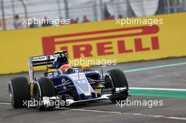 Felipe Nasr (BRA) Sauber C34 runs wide. 30.10.2015. Formula 1 World Championship, Rd 17, Mexican Grand Prix, Mexixo City, Mexico, Practice Day.