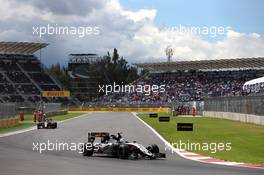 Sergio Perez (MEX), Sahara Force India  30.10.2015. Formula 1 World Championship, Rd 17, Mexican Grand Prix, Mexixo City, Mexico, Practice Day.