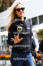 Carmen Jorda (ESP) Lotus F1 Team Development Driver. 30.10.2015. Formula 1 World Championship, Rd 17, Mexican Grand Prix, Mexixo City, Mexico, Practice Day.