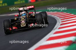 Romain Grosjean (FRA) Lotus F1 E23. 30.10.2015. Formula 1 World Championship, Rd 17, Mexican Grand Prix, Mexixo City, Mexico, Practice Day.