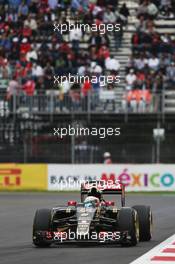 Romain Grosjean (FRA) Lotus F1 E23. 30.10.2015. Formula 1 World Championship, Rd 17, Mexican Grand Prix, Mexixo City, Mexico, Practice Day.