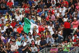 Fans in the grandstand. 30.10.2015. Formula 1 World Championship, Rd 17, Mexican Grand Prix, Mexixo City, Mexico, Practice Day.