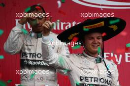 1st place Nico Rosberg (GER) Mercedes AMG F1 W06. 01.11.2015. Formula 1 World Championship, Rd 17, Mexican Grand Prix, Mexixo City, Mexico, Race Day.