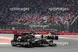 Romain Grosjean (FRA) Lotus F1 E23. 01.11.2015. Formula 1 World Championship, Rd 17, Mexican Grand Prix, Mexixo City, Mexico, Race Day.