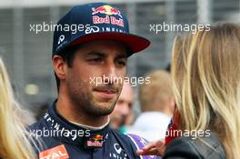 Daniel Ricciardo (AUS) Red Bull Racing with the media. 31.10.2015. Formula 1 World Championship, Rd 17, Mexican Grand Prix, Mexixo City, Mexico, Qualifying Day.