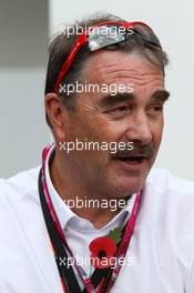Nigel Mansell (GBR). 31.10.2015. Formula 1 World Championship, Rd 17, Mexican Grand Prix, Mexixo City, Mexico, Qualifying Day.