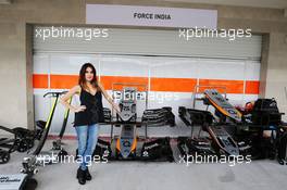 Dulce Maria (MEX) Singer and Actress with the Sahara Force India F1 Team. 31.10.2015. Formula 1 World Championship, Rd 17, Mexican Grand Prix, Mexixo City, Mexico, Qualifying Day.