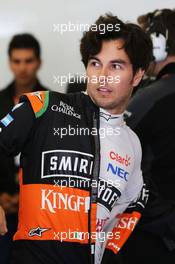 Sergio Perez (MEX) Sahara Force India F1. 31.10.2015. Formula 1 World Championship, Rd 17, Mexican Grand Prix, Mexixo City, Mexico, Qualifying Day.