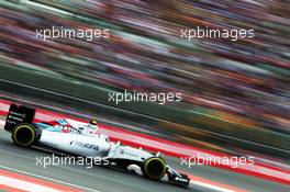 Valtteri Bottas (FIN) Williams FW37. 31.10.2015. Formula 1 World Championship, Rd 17, Mexican Grand Prix, Mexixo City, Mexico, Qualifying Day.
