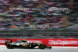 Pastor Maldonado (VEN) Lotus F1 E23. 31.10.2015. Formula 1 World Championship, Rd 17, Mexican Grand Prix, Mexixo City, Mexico, Qualifying Day.