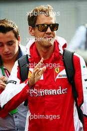 Sebastian Vettel (GER) Ferrari. 31.10.2015. Formula 1 World Championship, Rd 17, Mexican Grand Prix, Mexixo City, Mexico, Qualifying Day.