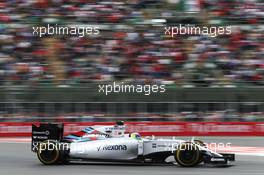 Felipe Massa (BRA) Williams FW37. 31.10.2015. Formula 1 World Championship, Rd 17, Mexican Grand Prix, Mexixo City, Mexico, Qualifying Day.