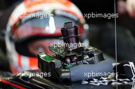 Jenson Button (GBR) McLaren MP4-30 - steering wheel. 31.10.2015. Formula 1 World Championship, Rd 17, Mexican Grand Prix, Mexixo City, Mexico, Qualifying Day.
