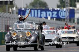 Sergio Perez (MEX), Sahara Force India  01.11.2015. Formula 1 World Championship, Rd 17, Mexican Grand Prix, Mexixo City, Mexico, Race Day.