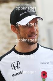 Jenson Button (GBR) McLaren. 29.10.2015. Formula 1 World Championship, Rd 17, Mexican Grand Prix, Mexixo City, Mexico, Preparation Day.