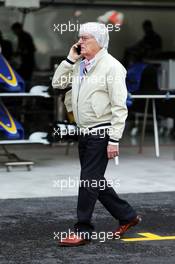 Bernie Ecclestone (GBR). 29.10.2015. Formula 1 World Championship, Rd 17, Mexican Grand Prix, Mexixo City, Mexico, Preparation Day.