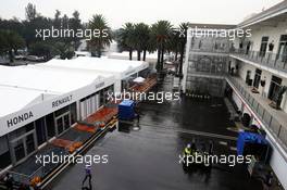 The paddock. 28.10.2015. Formula 1 World Championship, Rd 17, Mexican Grand Prix, Mexixo City, Mexico, Preparation Day.